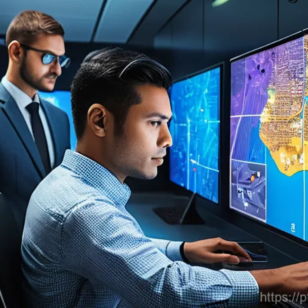 물류기술사와 최적의 물류 경로 설계 - **Prompt:** "A diverse team of male and female logistics engineers, dressed in smart casual business...