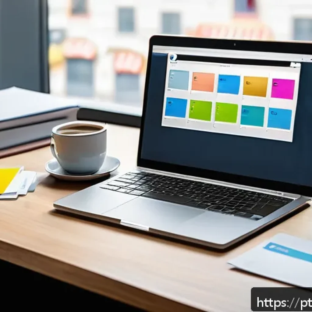 물류기술사 업무 일지 작성법 - A detailed office workspace scene showing a logistics manager&rsquo;s desk with a digital task management ...
