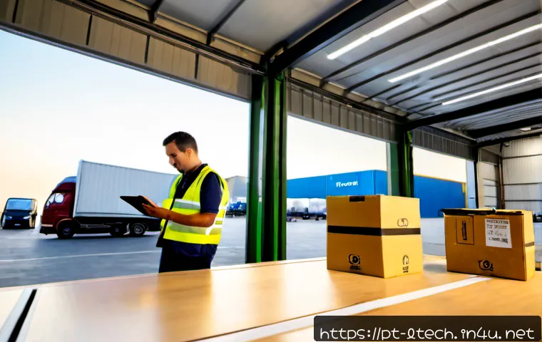 Home 17 물류기술사 자격증과 지속가능 물류 - Photorealistic sustainable logistics planning scene in a modern Brazilian distribution center, exper...